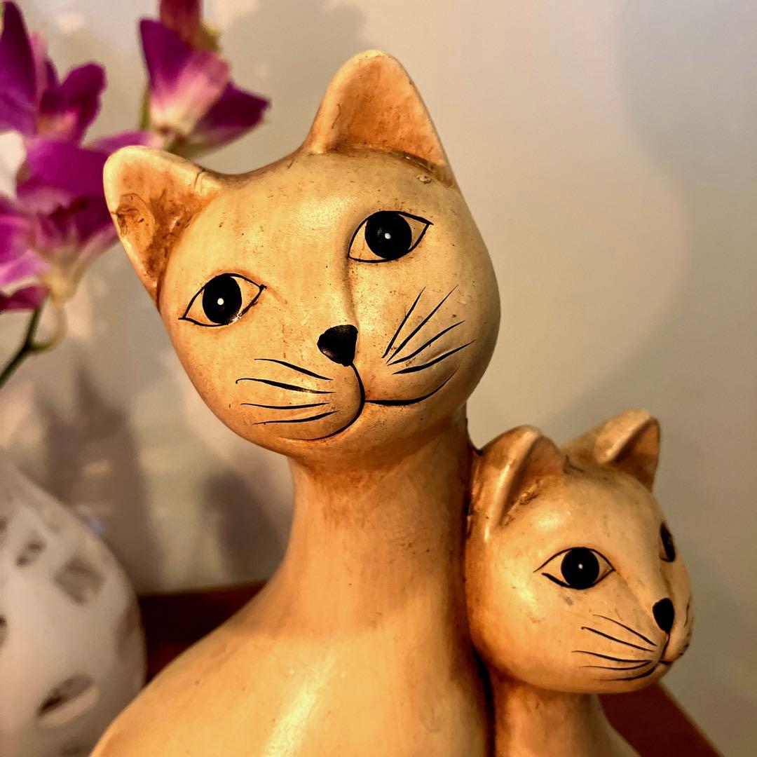 1950-60年代アメリカ手描きの瞳が美しく芸術的な雰囲気の猫ちゃん