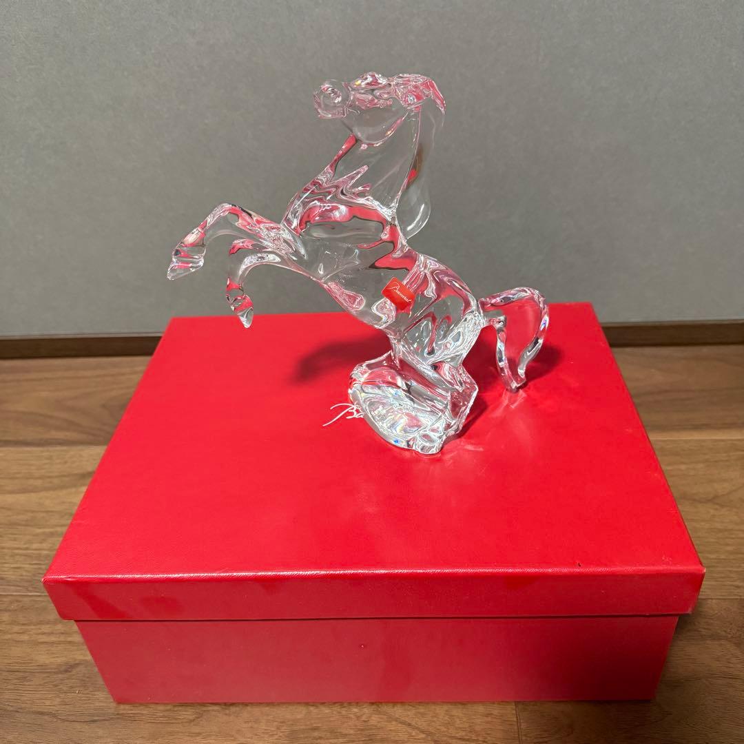 Baccarat 馬のクリスタル彫刻　いななく馬 Baccarat 馬のクリスタル彫刻 いななく馬 Baccarat 馬のクリスタル彫刻