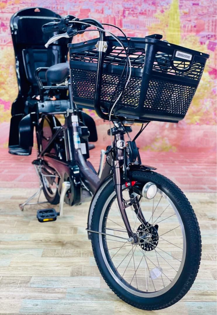 K2370 電動自転車ブリヂストン アンジェリーノ 子供乗せ 20インチ送料無料