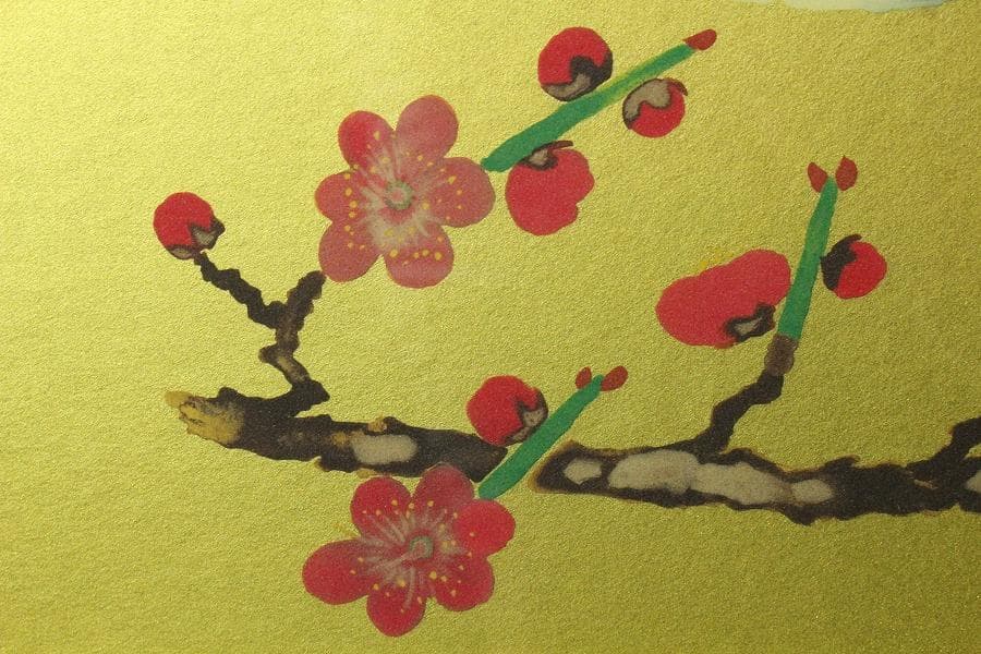 小倉遊亀 筆 春日 229/500限定 岩絵具方式複製画 西陣(K-LC934)