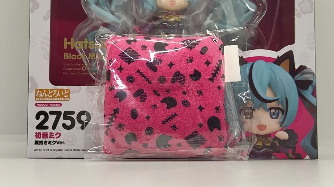 キャラアニ限定】ねんどろいど 初音ミク 黒招きミクVer. 専用猫座布団