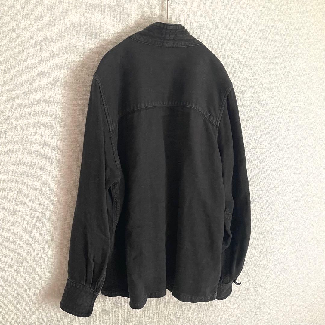 mittan 綾織大麻ジャケット　jk-40 藍染め　泥染め　ベンガラ染め