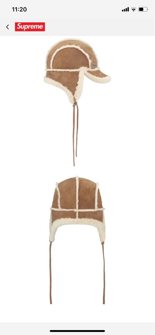 Supreme Shearling Lined Earflap Cap Tan - メルカリ