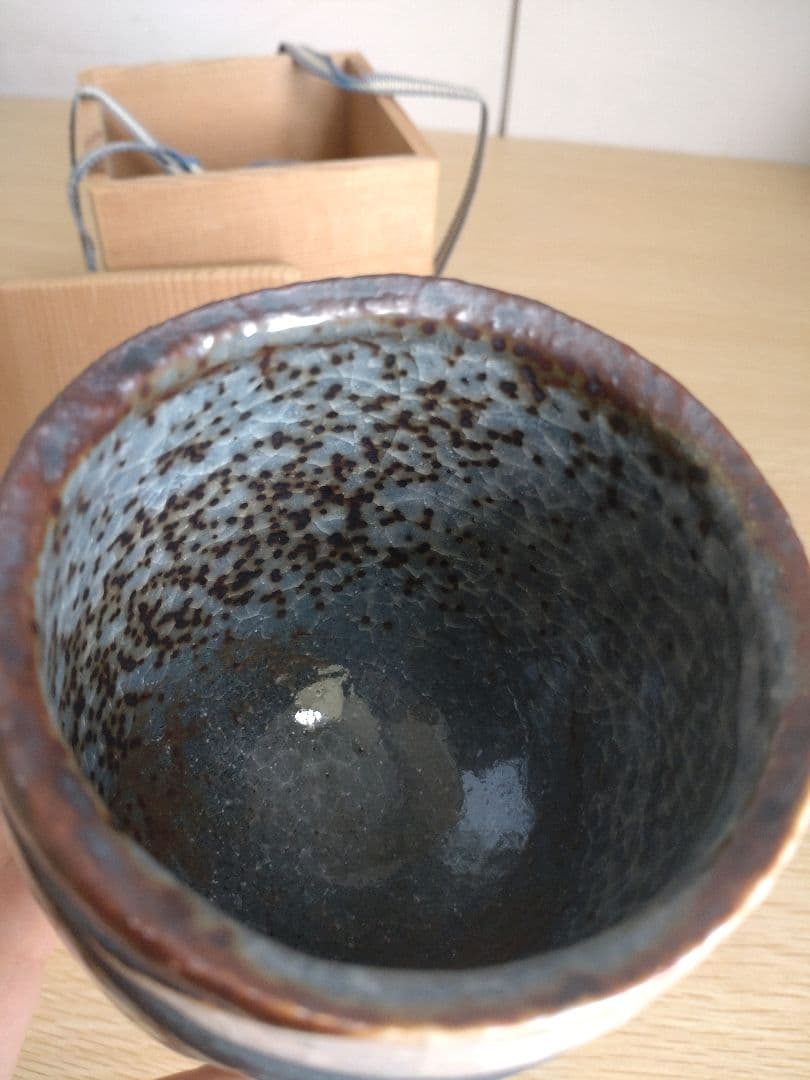 限定品】陶芸家 加藤健 鼠志野 湯呑 源九郎窯 美品 本物 桃山
