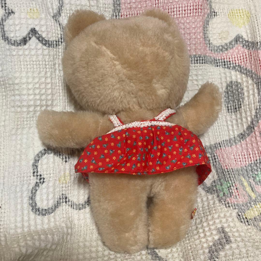 昭和レトロ　ぬいぐるみの三英　クマ　ぬいぐるみ　中古品