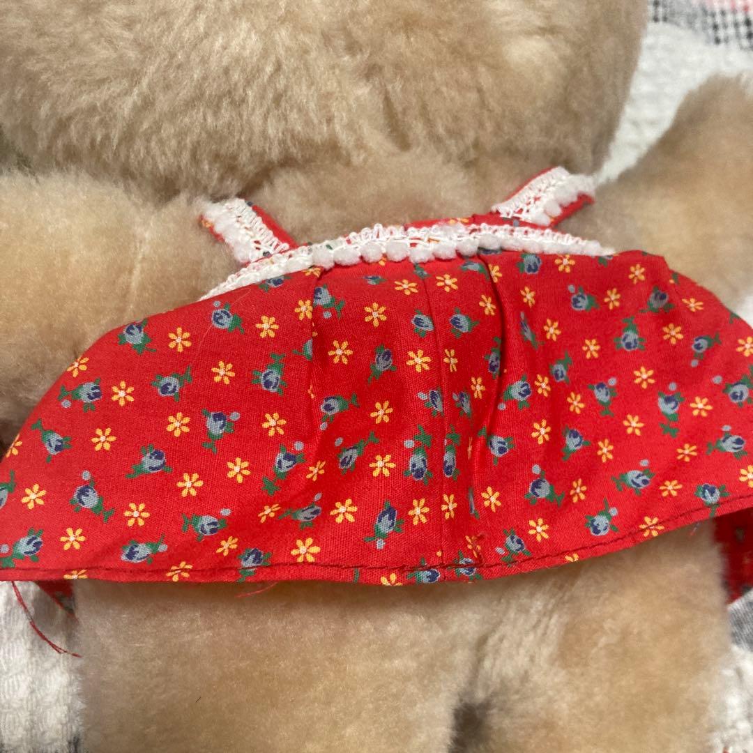 昭和レトロ　ぬいぐるみの三英　クマ　ぬいぐるみ　中古品