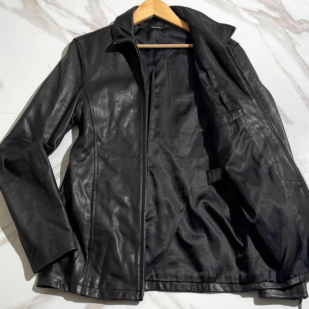 極美品 SCHAFFEN ライダースジャケット ラムレザー 1 M相当