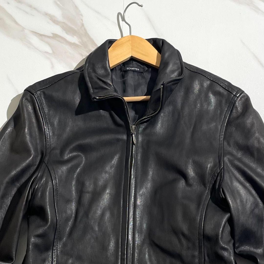 極美品 SCHAFFEN ライダースジャケット ラムレザー 1 M相当