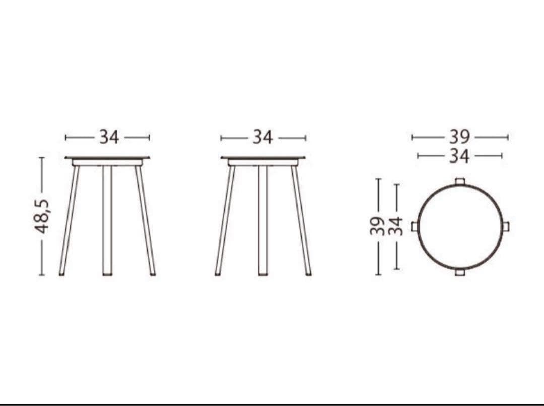 HAY スツール　REVOLVER STOOL グレー