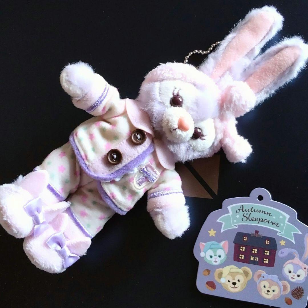 ステラルーオータムスリープオーバーぬいぐるみバッジディズニーシー