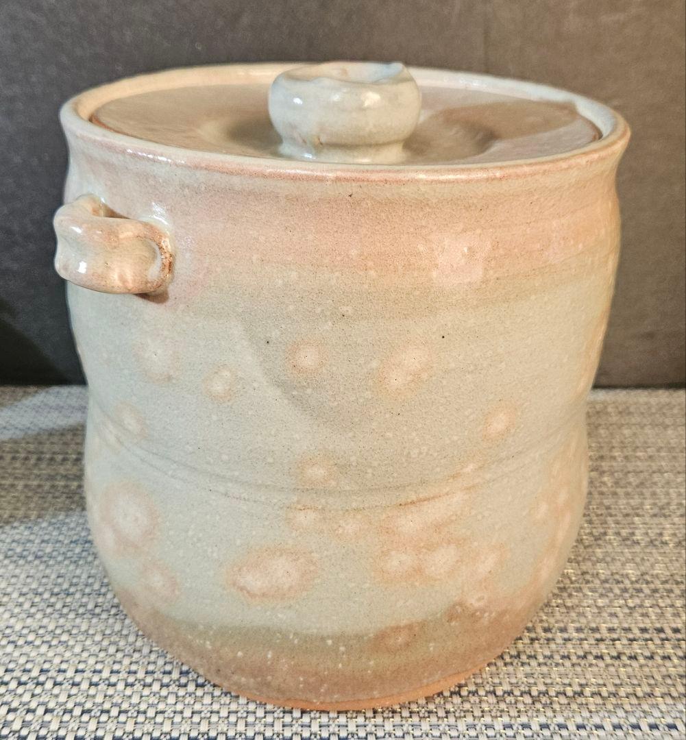 県無形文化財 日本工芸会正会員 名工 岡田裕 作 萩焼 水指