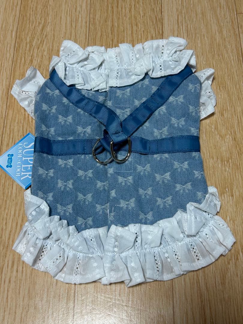 値下中！】新品未使用godpiva COOLデニムハーネス リボン柄 S