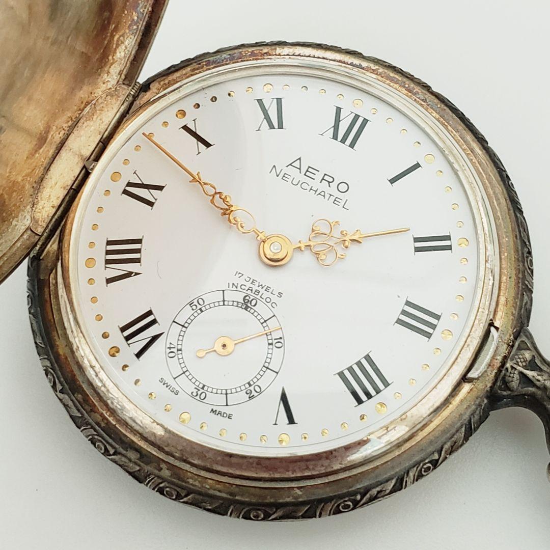 AERO WATCH NEUCHATEL アエロ 懐中時計 REF.1032 ①