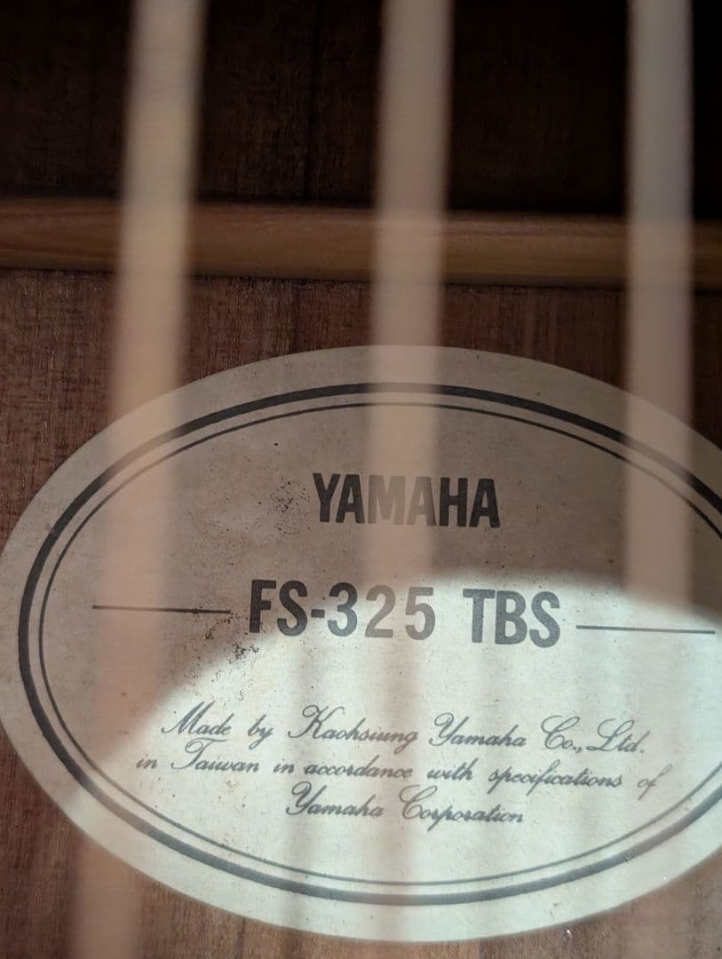 良音/YAMAHA FS-325/TBS 改エレアコ 弦低め サドル真鍮