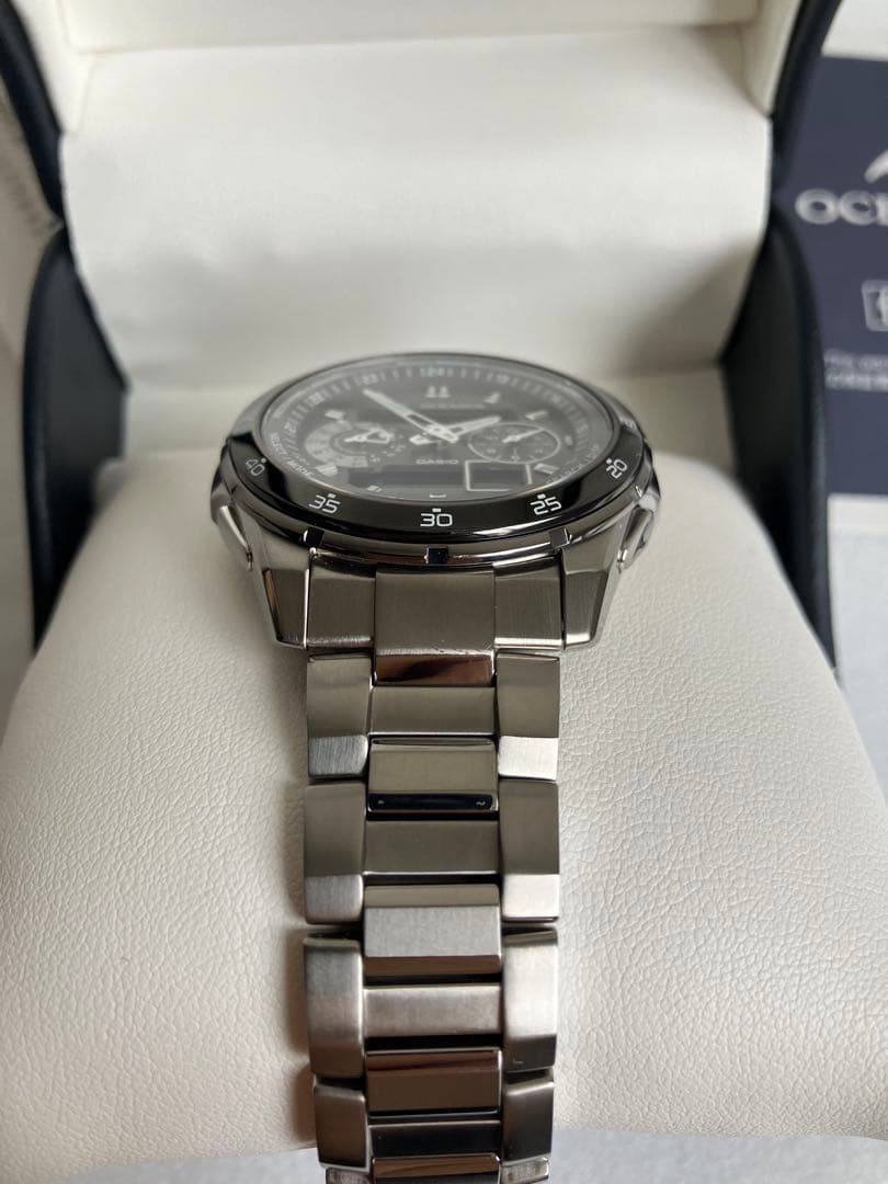 OCEANUS オシアナス OCW-T400 デジアナ　電波ソーラー　チタン