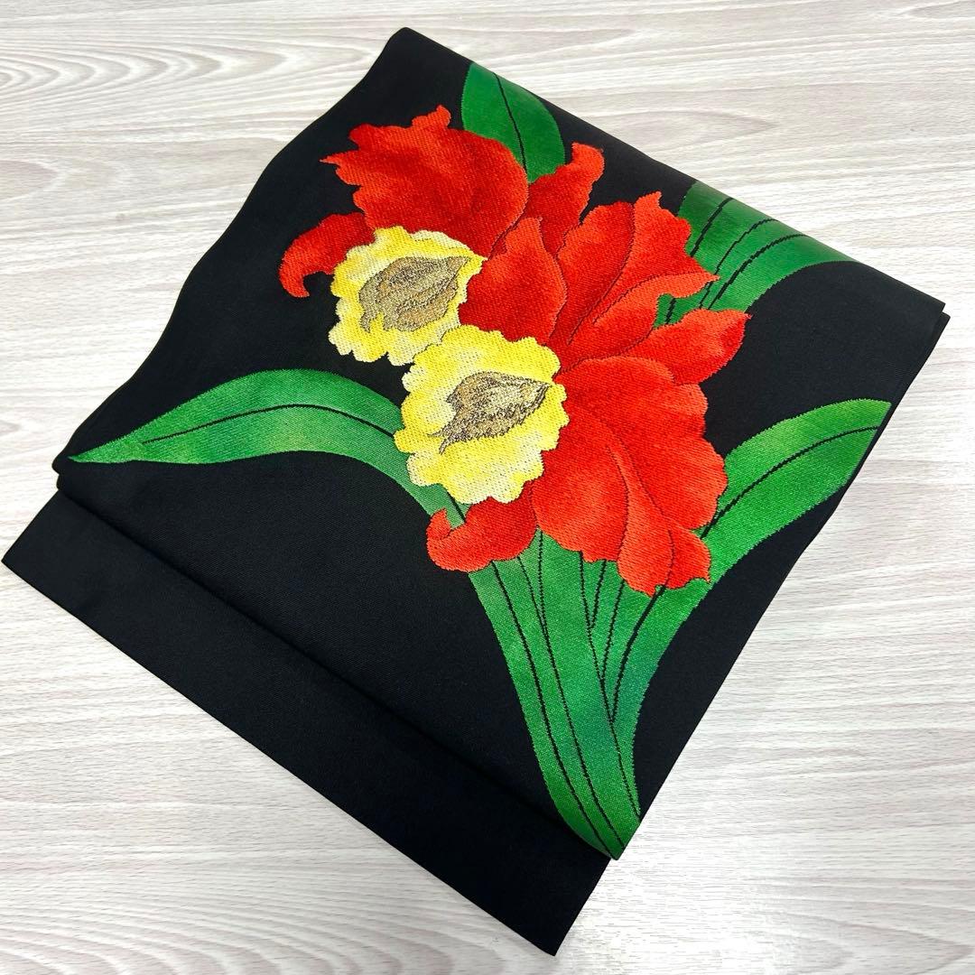 O-470 名古屋帯 名古屋仕立て 九寸 正絹 着物 - メルカリ