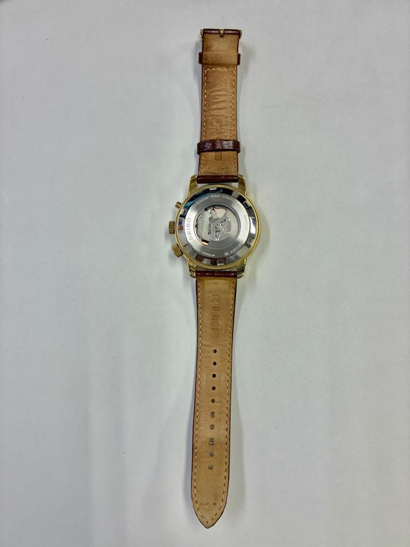 セイコー　キネティックワールドタイム　逆輸入品　レア　5M85-0AF0