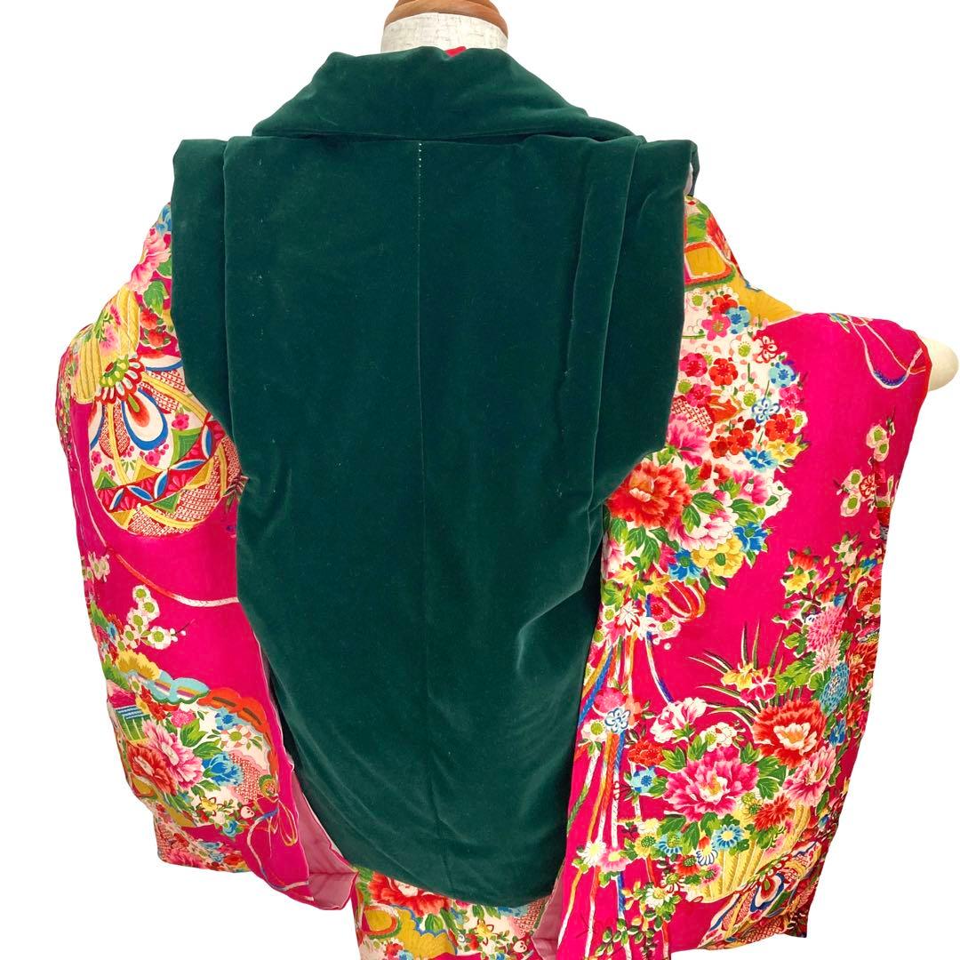 アンティーク3歳 女の子 子供着物 七五三 アンティーク着物 NO2