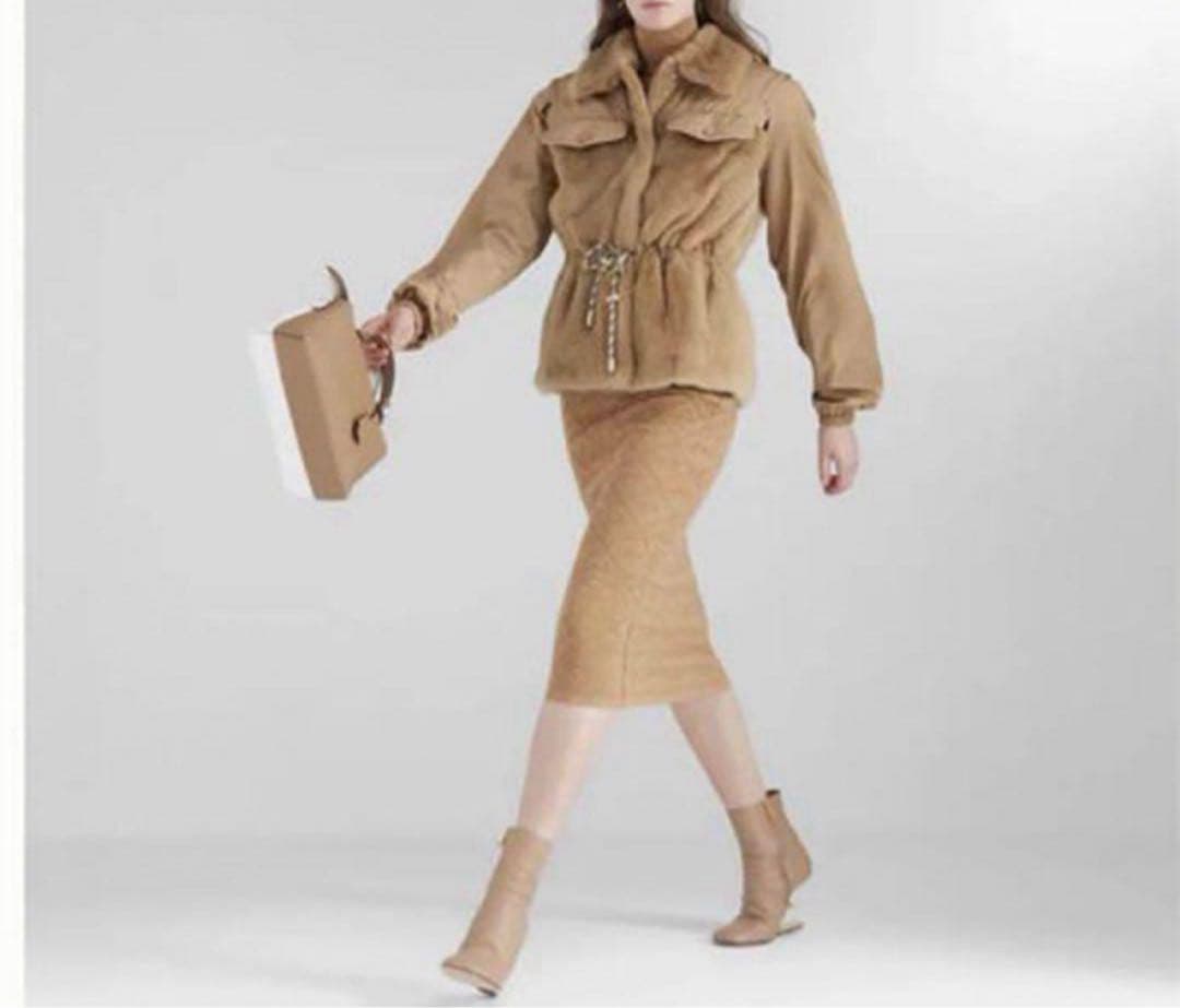 FENDI ベージュ タイトスカート 42