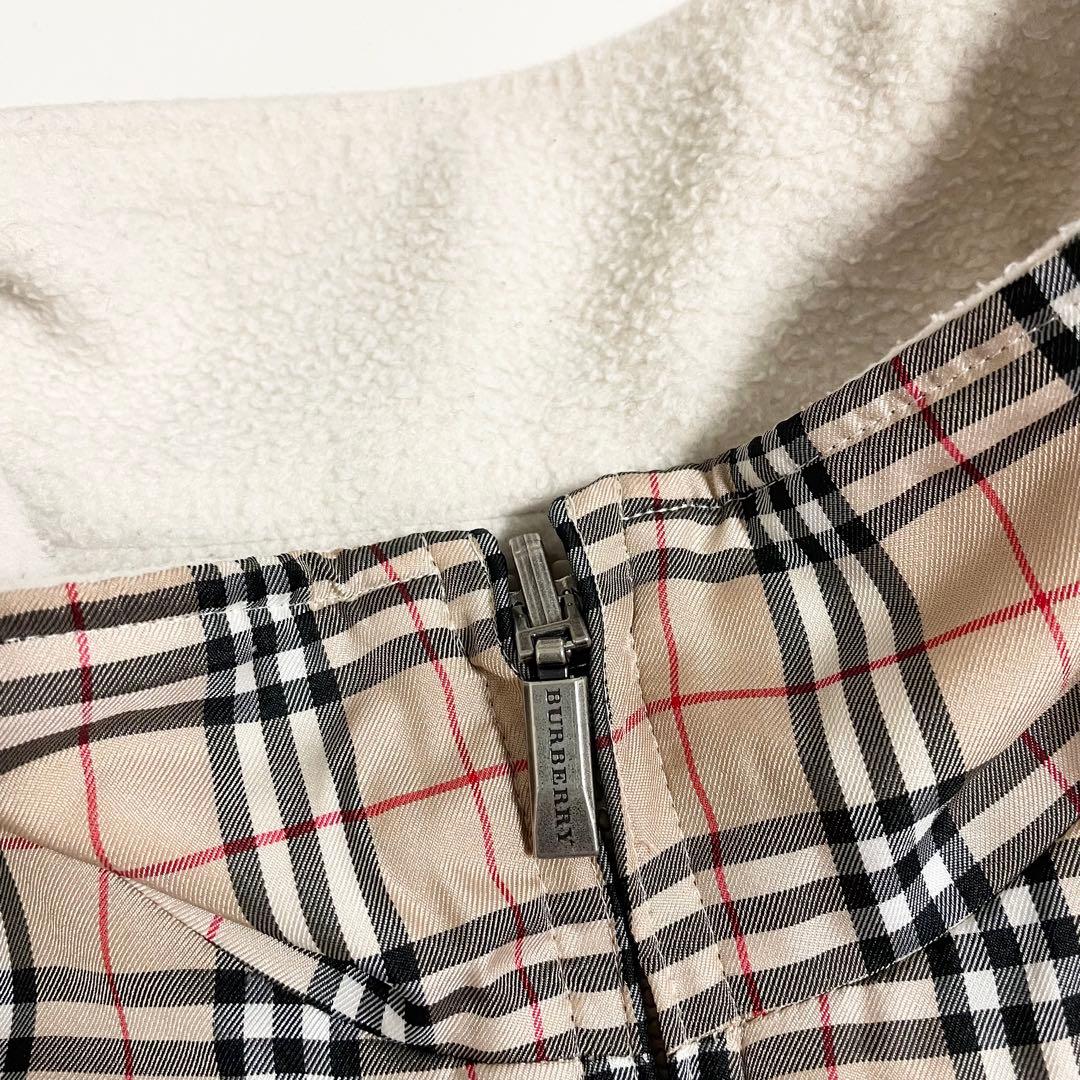 BURBERRY バーバリー ノバチェック リバーシブル フリース ブルゾン M