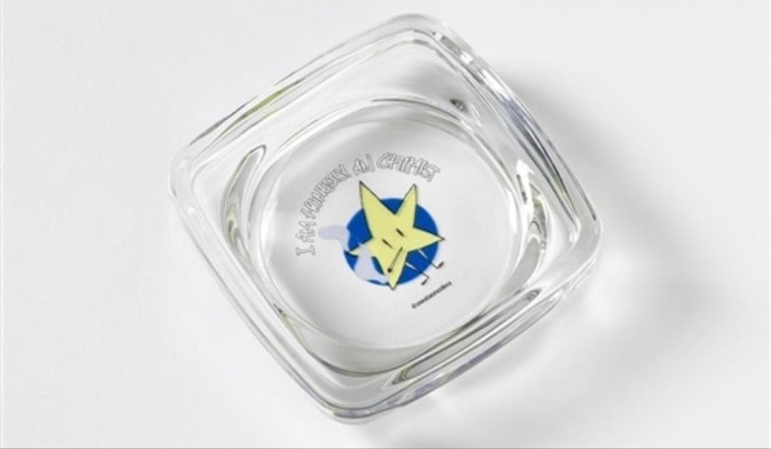 終わったおのでら　オリジナル灰皿＆ビッグシルエットTシャツセット　ブラック　M