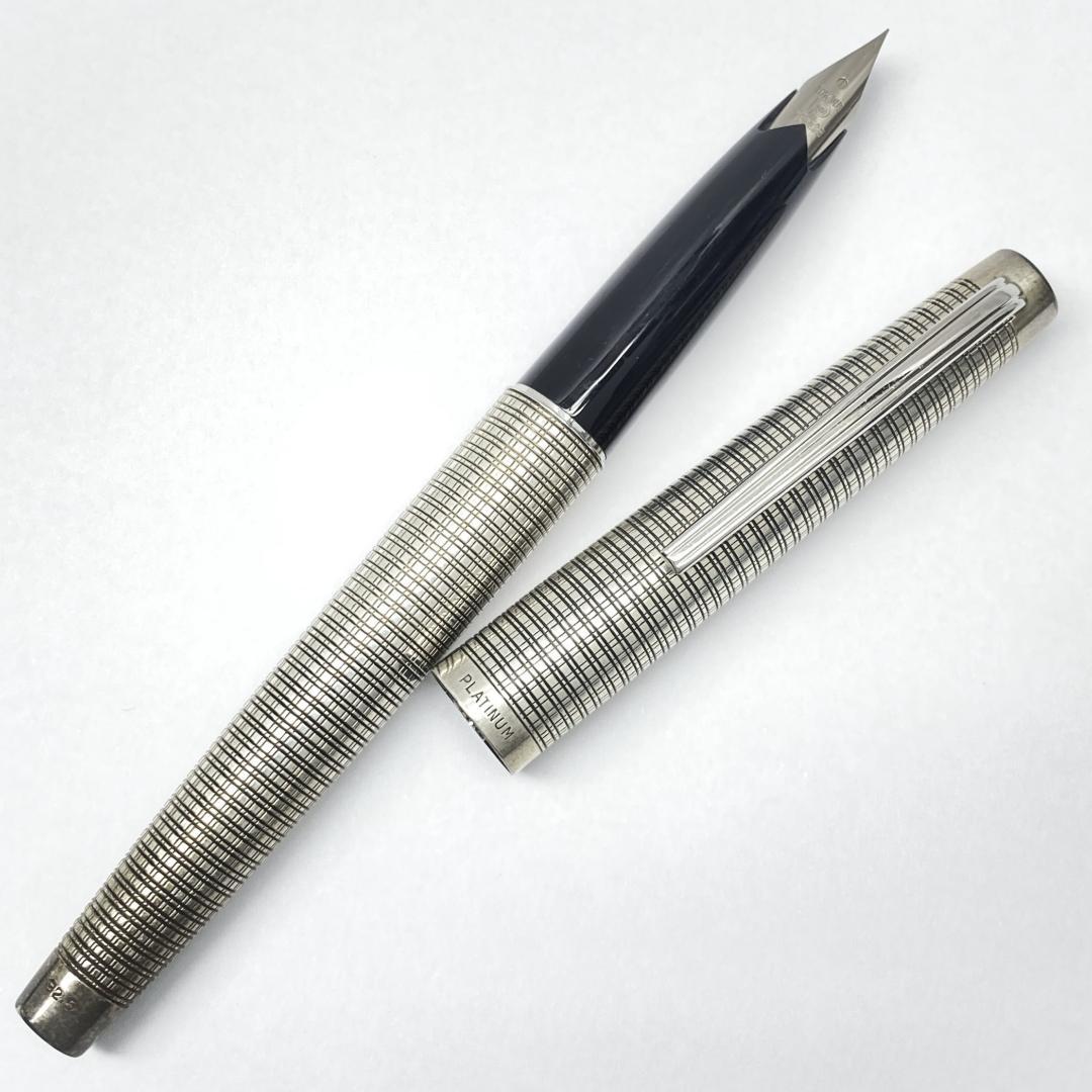 18K-WG 銀製 PLATINUM プラチナ万年筆 スターリングシルバー - メルカリ