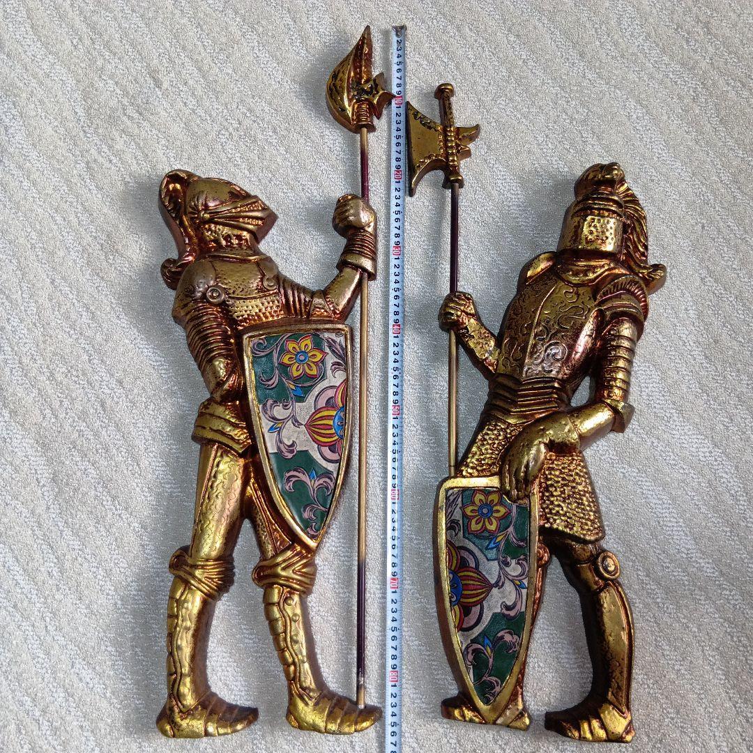 ☆b184、中世ヨーロッパ 西洋 騎士 ナイト 金属製 壁掛け オブジェ