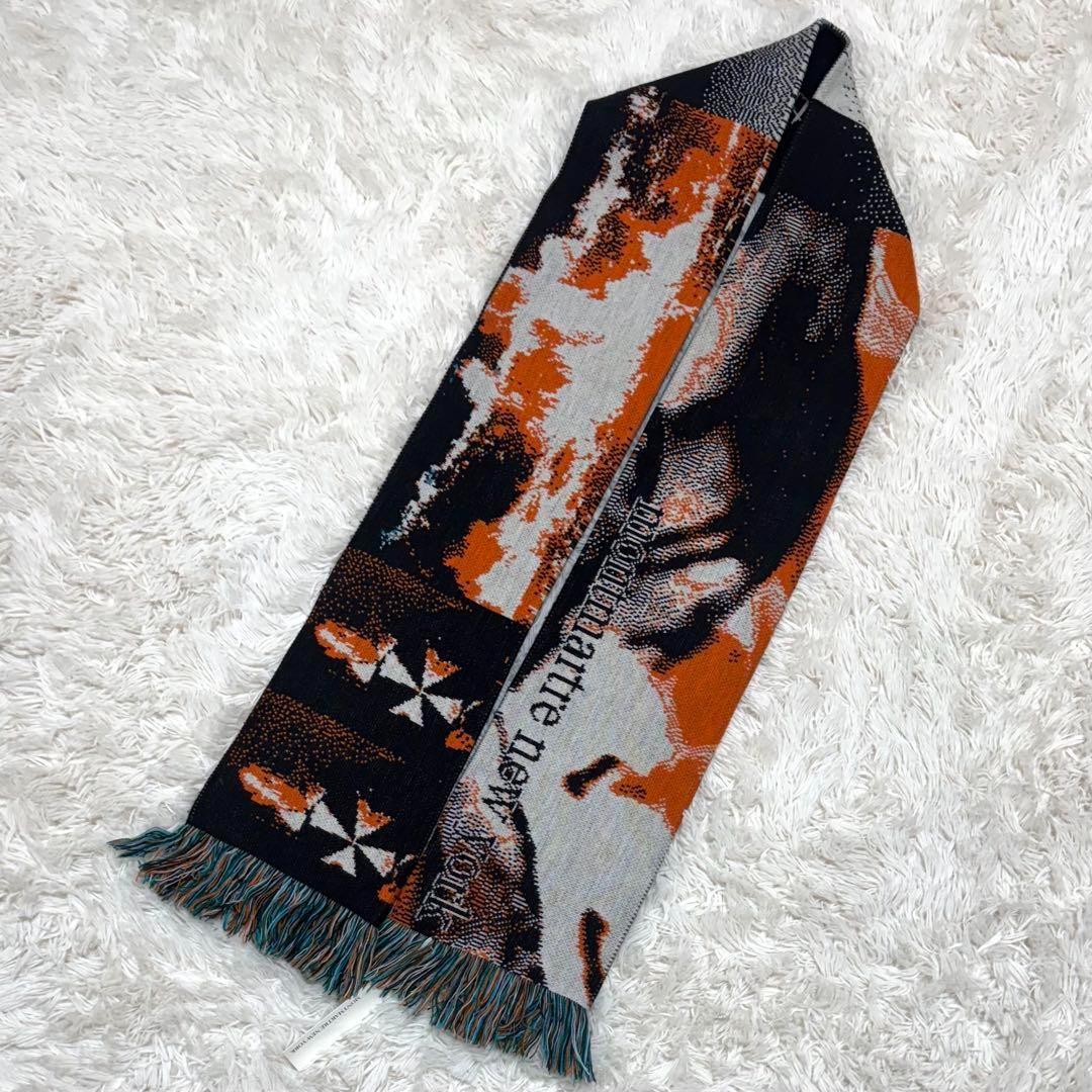 希少品 新品タグ付 MONTMARTRE NEW YORK マフラー 般若