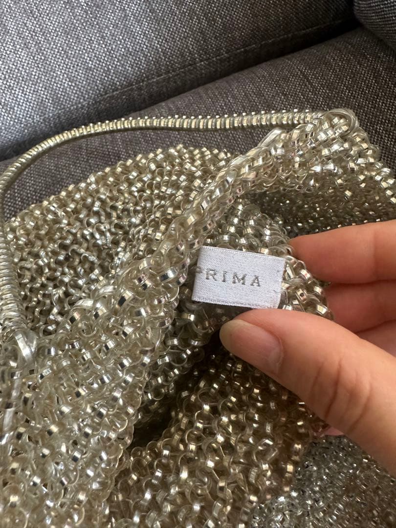 ANTEPRIMA ワイヤーバッグ　シルバー系　スクエア