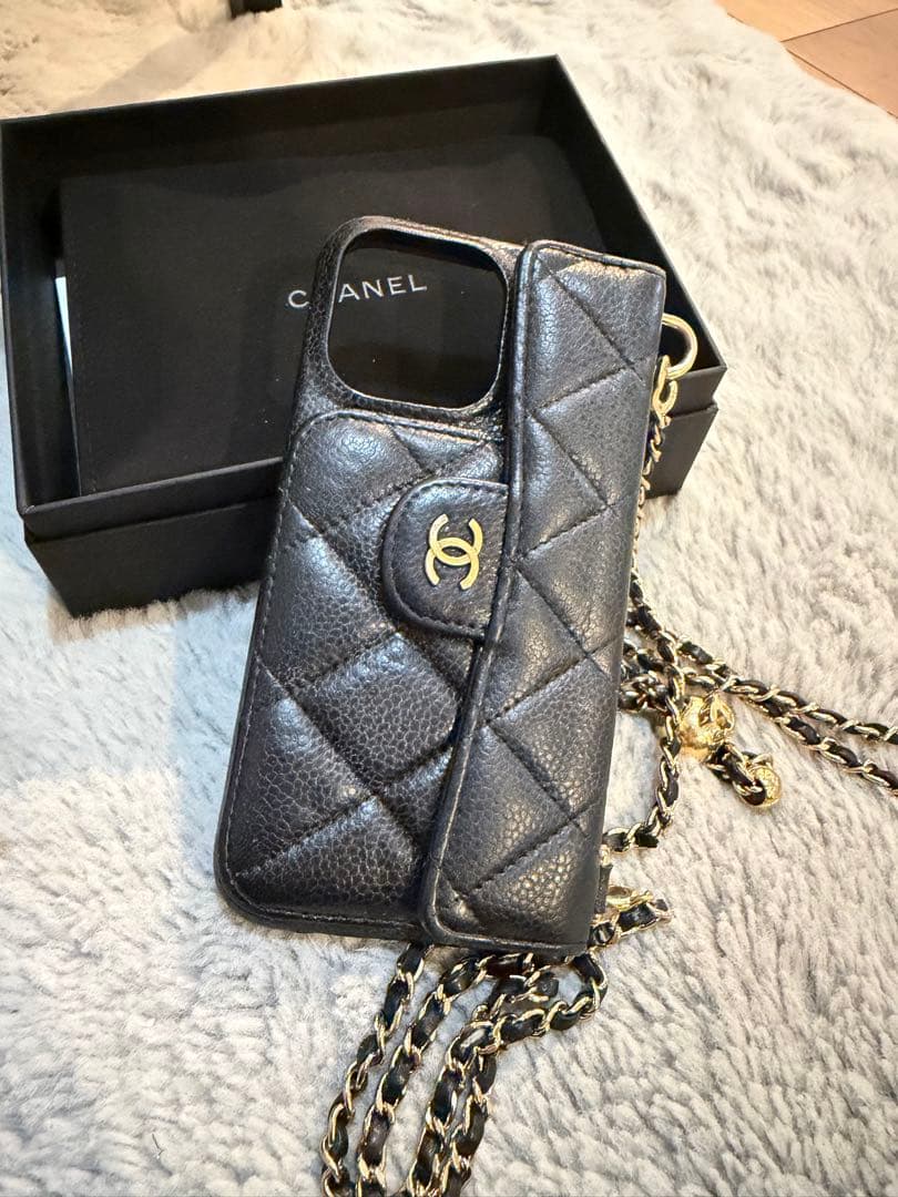 CHANEL キャビアスキン iPhone15promaxケース CHANEL キャビアスキン iPhone15promaxケース CHANEL シャネル