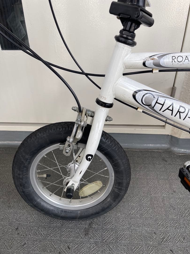 希少 CHARI-Q チョロQ 折りたたみ自転車 ホワイト　チャリQ ミニチャリ