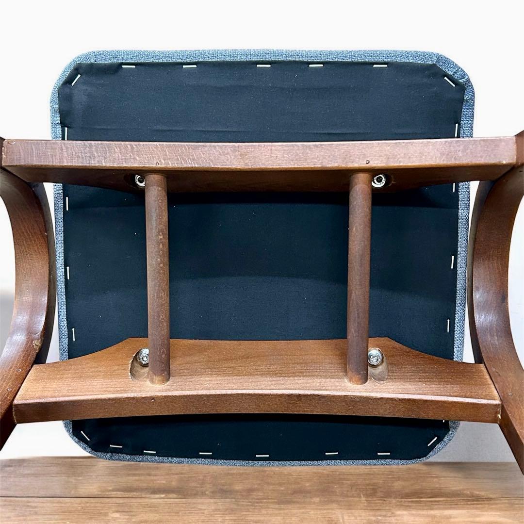 秋田木工 スツール 剣持勇スタッキングチェア ベニヤ交換・座面張替済