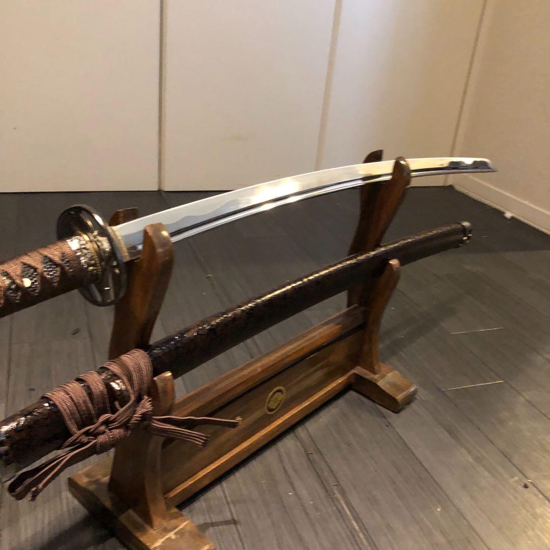 高級模造刀　居合刀　樋入り刀身　茶拵え　亜合金刀身　名刀