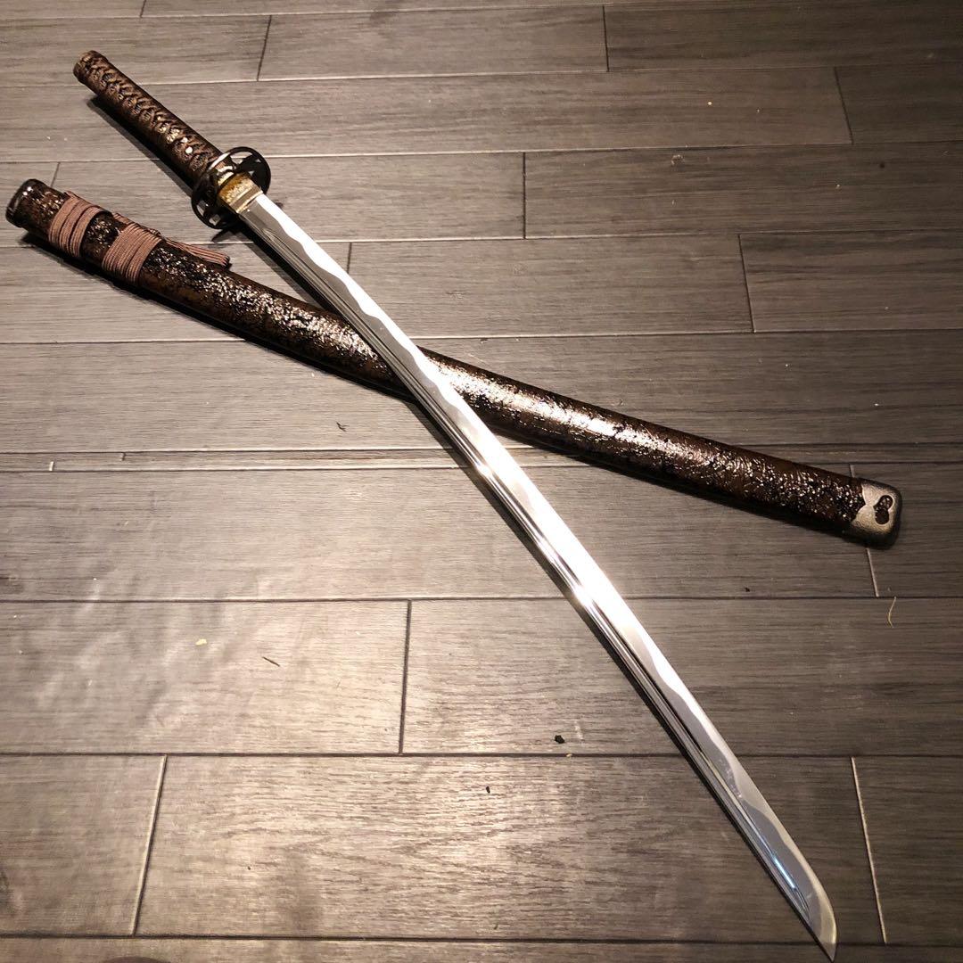 高級模造刀　居合刀　樋入り刀身　茶拵え　亜合金刀身　名刀