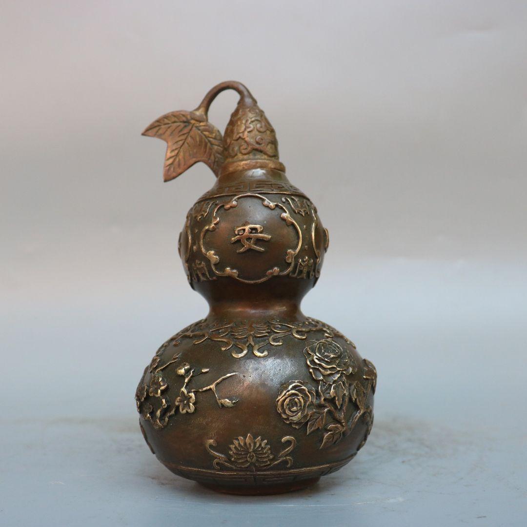 四季が平安瓢箪 装飾品 工芸品 美術品 置物