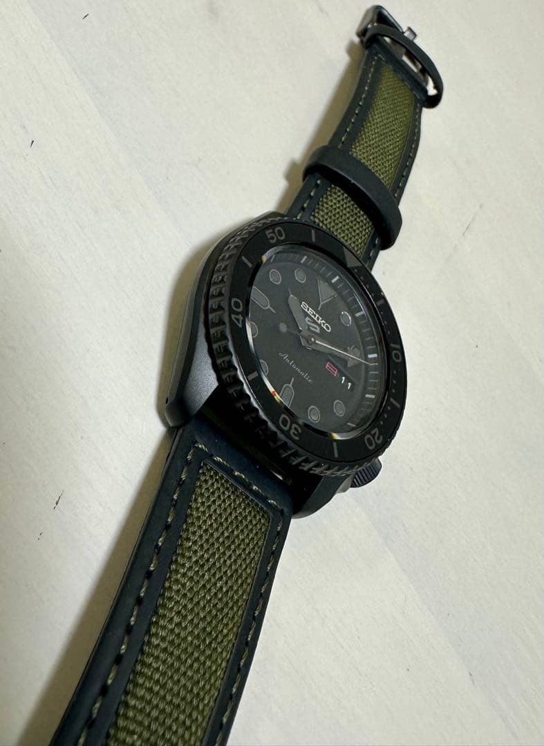 SEIKO SBSA025 自動巻き　腕時計 セイコー5 限定ベルト　ストリート