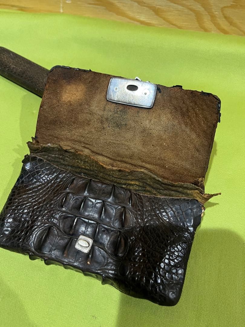 喫煙具 当時物 クロコダイル 煙管入れ 煙管 金銀装飾 - メルカリ