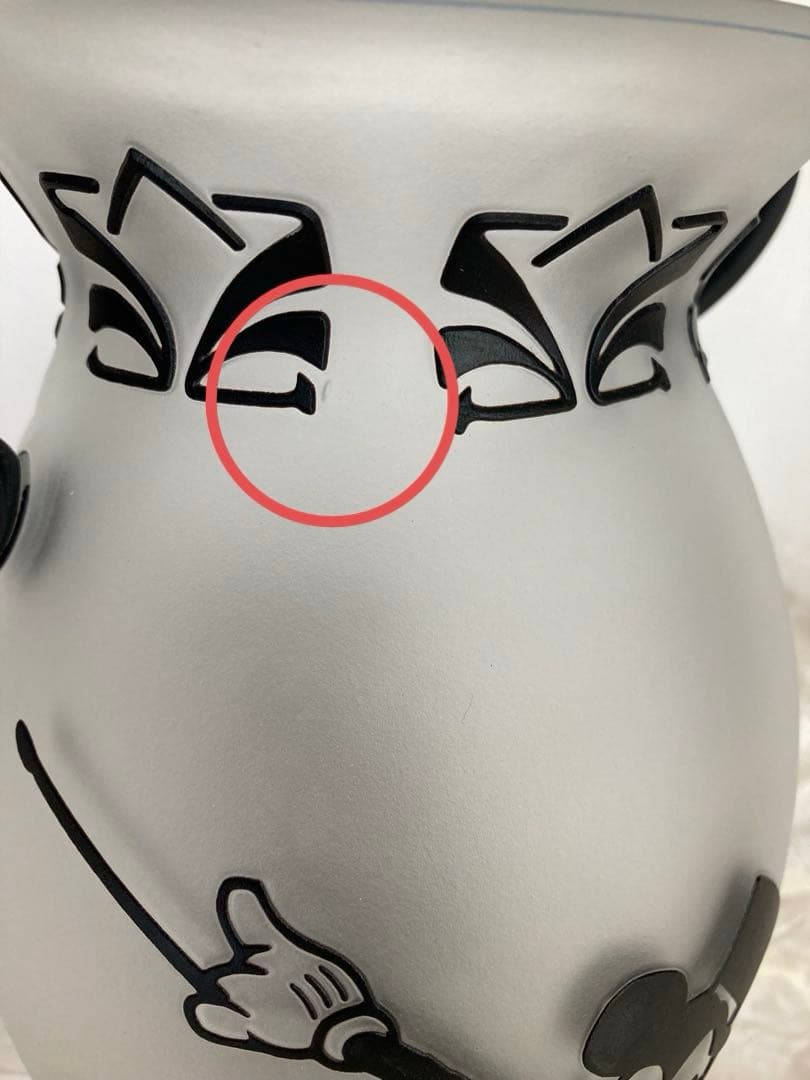 東京ディズニーランド500個限定 ミッキーマウスガラス製花瓶 ヴィンテージ