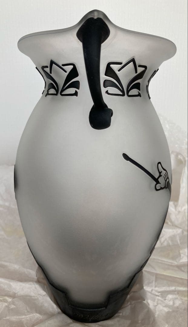 東京ディズニーランド500個限定 ミッキーマウスガラス製花瓶 ヴィンテージ