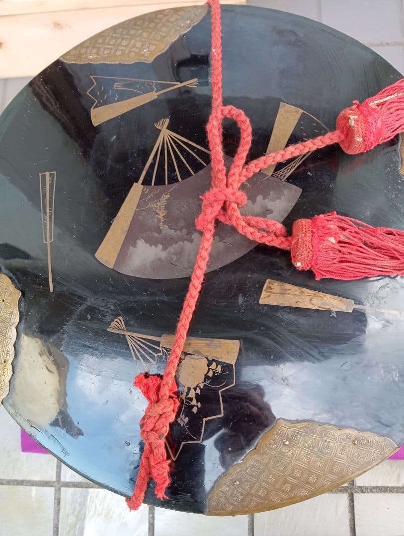 江戸時代中期〜後期幕末頃時代大名道具黒漆塗金蒔絵上級武家所用時代行器当時物