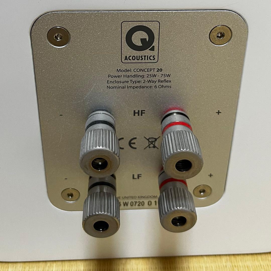 Q Acoustics concept20ホワイト ブックシェルフスピーカー Concept 20