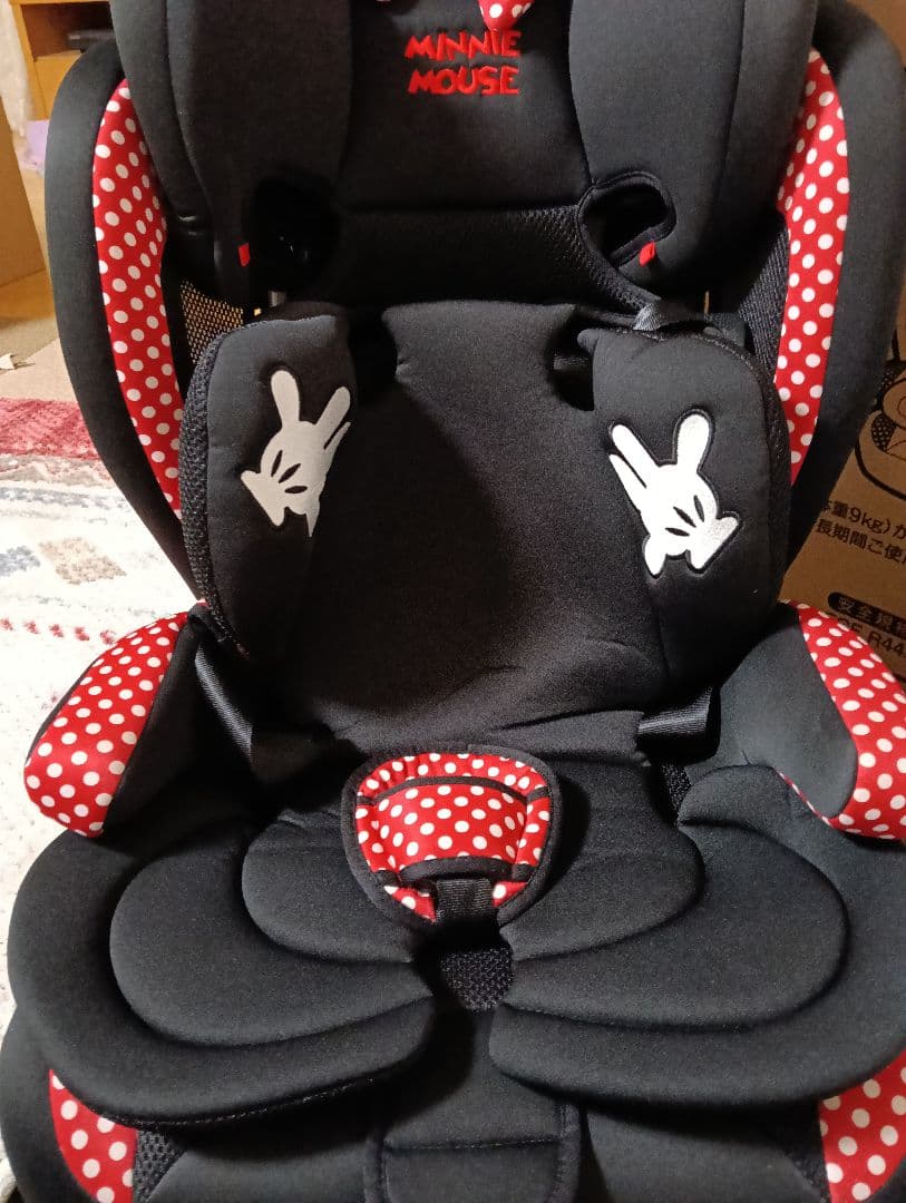廃盤商品！ミニーマウス ディズニー ジュニアシート美品 おまけ付き
