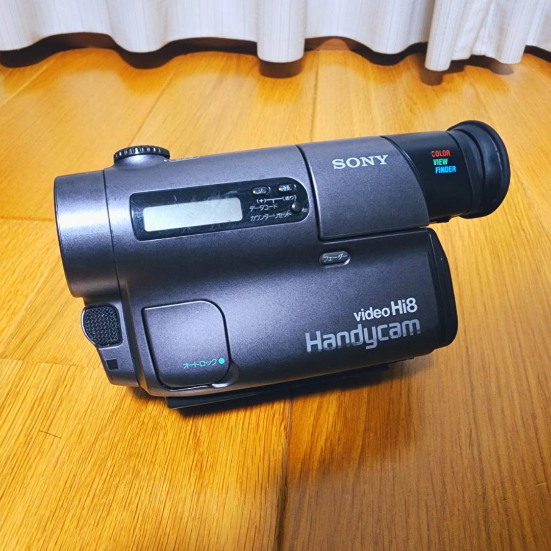 【動作確認済】Hi8 SONY 高画質 ビデオカメラ CCD-TR3 セット