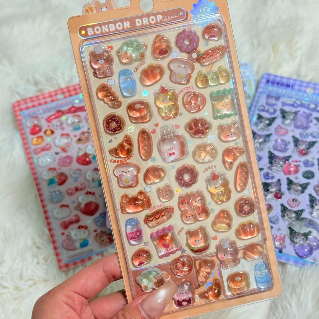 ボンボンドロップ シール ウォーターシール おはじきシール