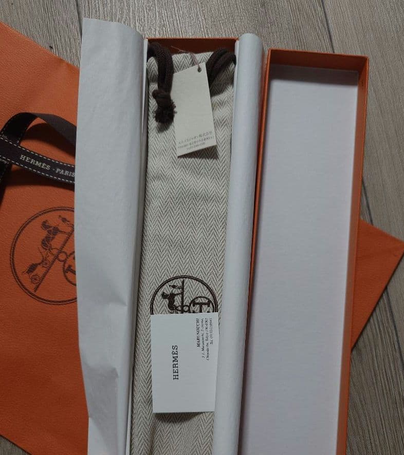 未使用　HERMES 靴べら 保存袋付 エルメス シューホーン