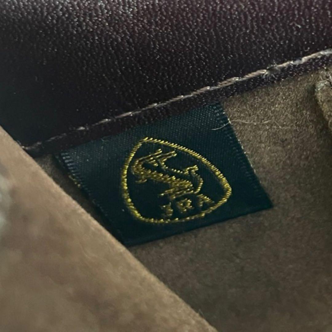 未使用級 クロコダイル ビジネスバッグ 本革 ブラウン系 金具 JRA A4収納