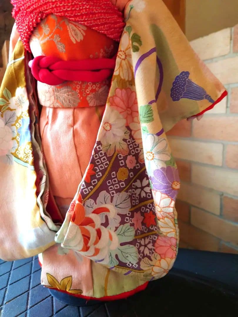 極上 市松人形 大正から昭和初期 爪切りつき 白木屋特製 羽衣 人毛 約