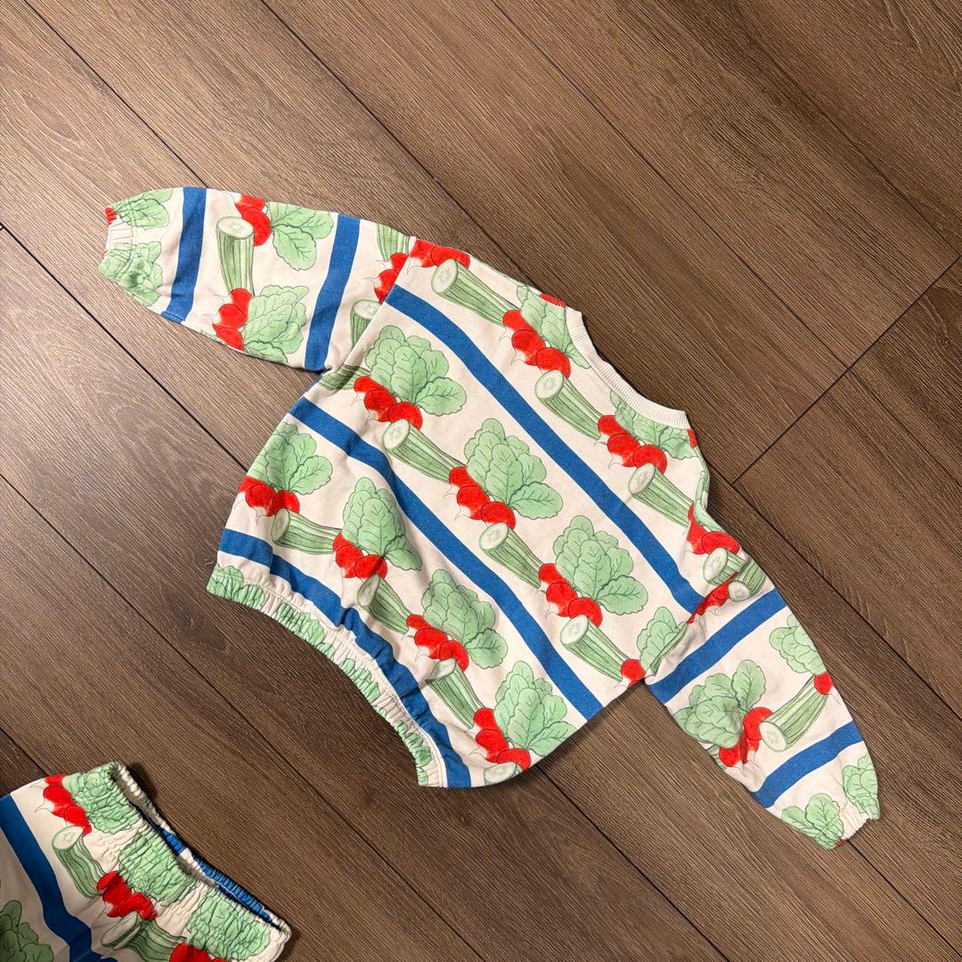 mini rodini！ 野菜柄トレーナー セット！110！美品