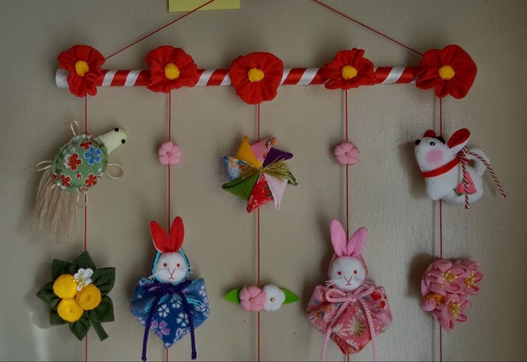 【お値下げ】ひな祭り用つるし雛(2025-7 うさぎ)