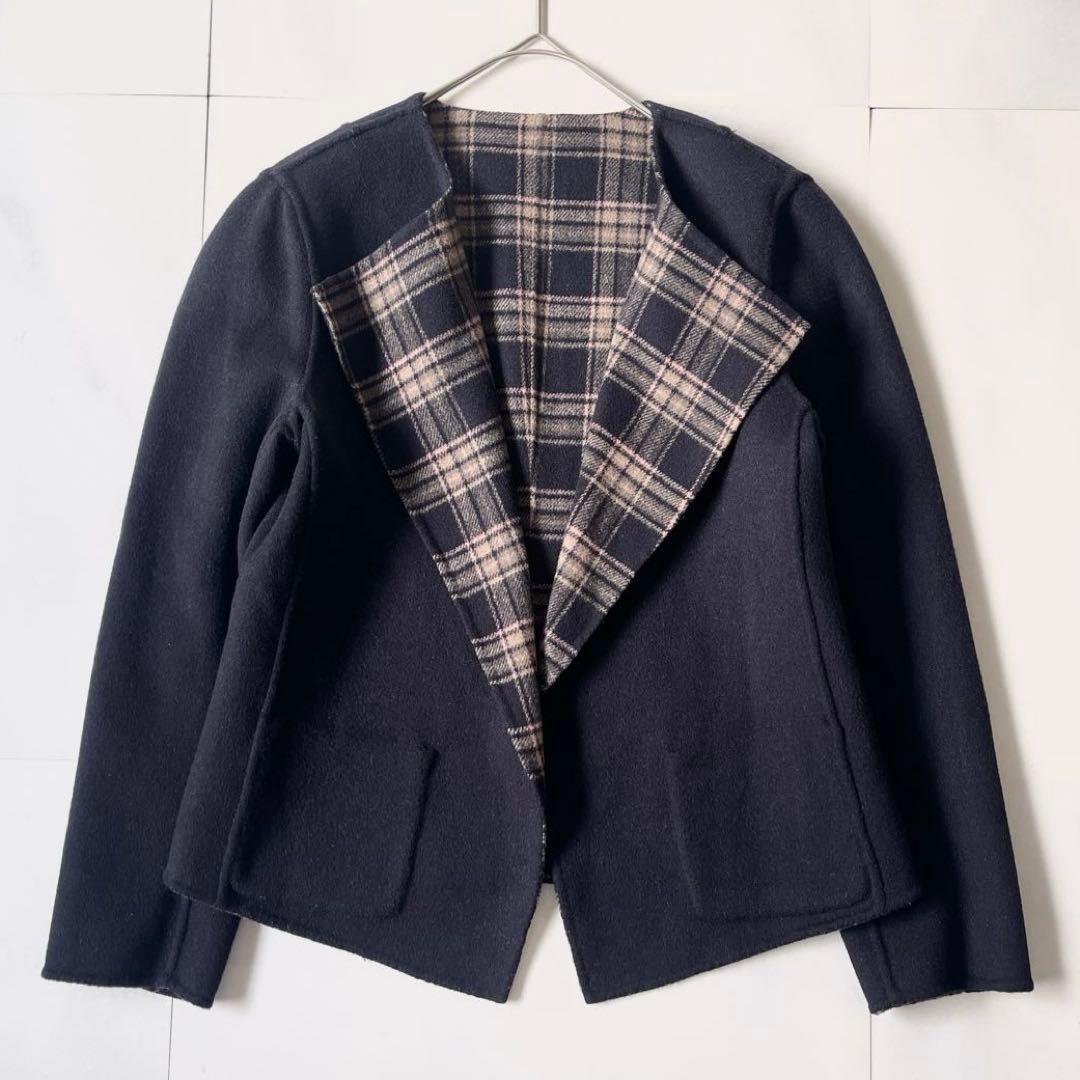 綺麗✨ マックスマーラ クチートアマーノ ノーカラージャケット リバー